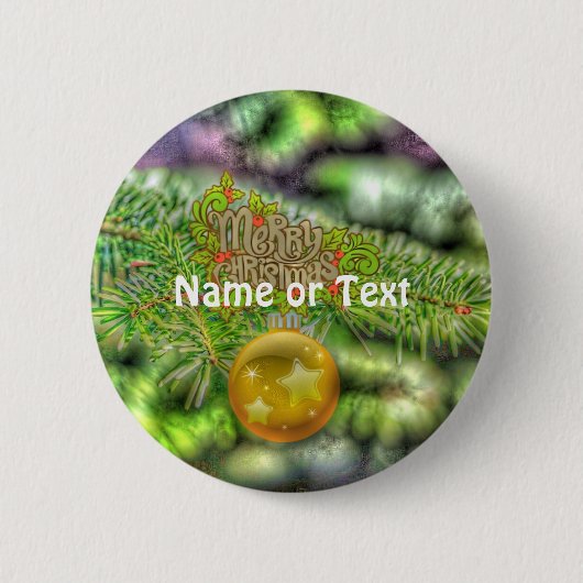 Badge Rond 5 Cm Joyeux Noël 515 (Devant)