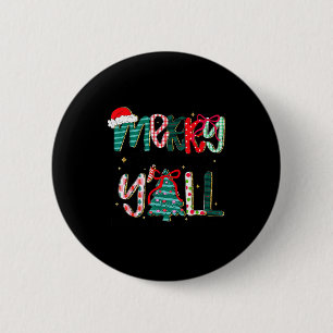 Badge Rond 5 Cm Joyeux Noël à tous, Fille du sapin de Noël du Sud