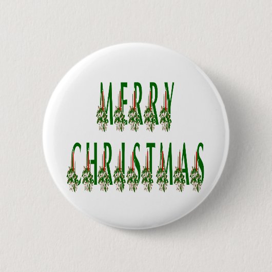 Badge Rond 5 Cm Joyeux Noël bougie Police (Devant)