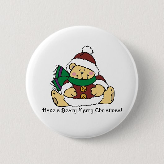 Badge Rond 5 Cm Joyeux Noël de Beary (Devant)