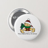 Badge Rond 5 Cm Joyeux Noël de Beary (Devant & derrière)