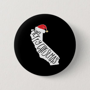 Badge Rond 5 Cm Joyeux Noël en Californie