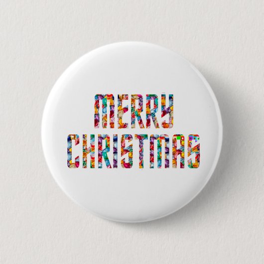 Badge Rond 5 Cm JOYEUX Noël et une BONNE ANNÉE 2014 (Devant)