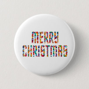 Badge Rond 5 Cm JOYEUX Noël et une BONNE ANNÉE 2014