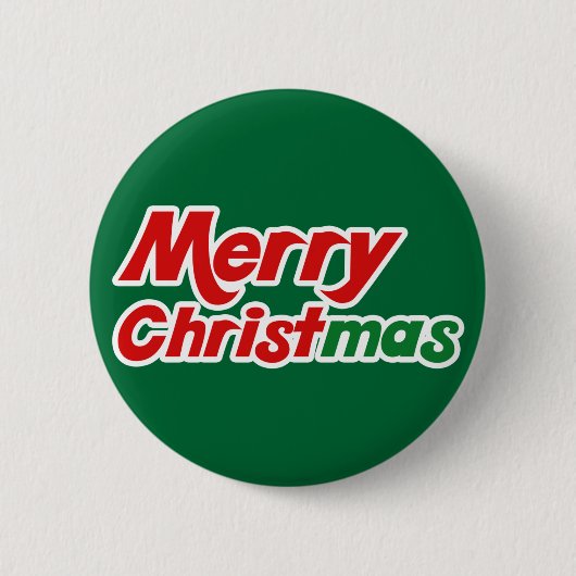 Badge Rond 5 Cm Joyeux Noël Fun Flair Boutons chrétiens (Devant)
