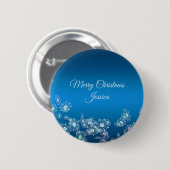 Badge Rond 5 Cm Joyeux Noël. Greeting.Name. (Devant & derrière)