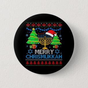 Badge Rond 5 Cm Joyeux Noël Hanoukka 2022