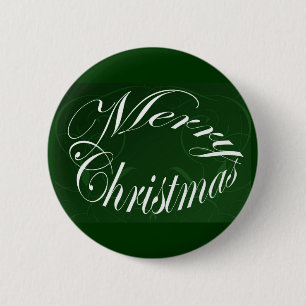 Badge Rond 5 Cm Joyeux Noël Joyeux Correspondance articles verts