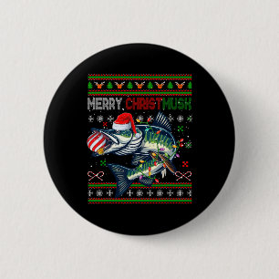 Badge Rond 5 Cm Joyeux Noël Musky Père Noël Musky Costume de Noël