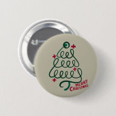 Badge Rond 5 Cm Joyeux Noël Stethoscope CNA Travailleur Médicale (Devant & derrière)
