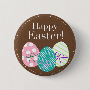Badge Rond 5 Cm Joyeux Pâques
