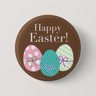 Badge Rond 5 Cm Joyeux Pâques