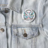 Badge Rond 5 Cm Joyeux Pâques (En situation)