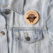 Badge Rond 5 Cm Joyeux PengsGiving Dinde (En situation)