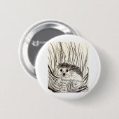 Badge Rond 5 Cm Joyeux petit hérisson (Devant & derrière)