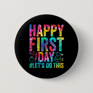 Badge Rond 5 Cm Joyeux Premier Jour Faisons-nous cet Bienvenue à S