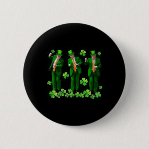 Badge Rond 5 Cm Joyeux président Jour de la Saint Patrick Trump Da