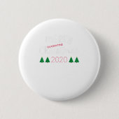 Badge Rond 5 Cm Joyeux Quarantine Pajamas Noël 2020 (Devant)