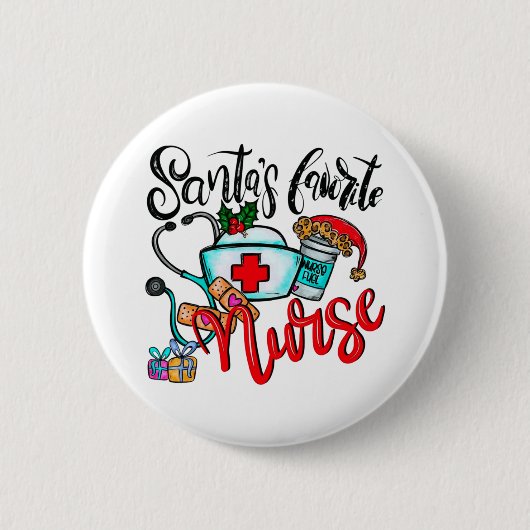 Badge Rond 5 Cm Joyeux rennes de Noël (Devant)
