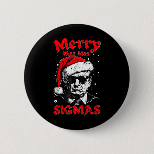 Badge Rond 5 Cm Joyeux Rizz Mas Sigmas Funny Gen Alpha X mas Père