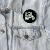Badge Rond 5 Cm Joyeux Saint Casquette Trick's Day St patrick de h (En situation)