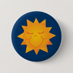 Badge Rond 5 Cm Joyeux soleil