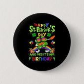Badge Rond 5 Cm Joyeux St Patrick's Day Anniversaire Paddy's Day (Devant)