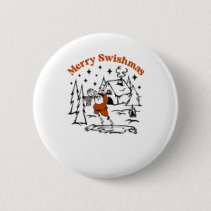 Badge Rond 5 Cm Joyeux Swishmas laide