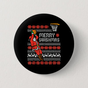 Badge Rond 5 Cm Joyeux Swishmas Vilain Sweat de Noël Bysketll Paj