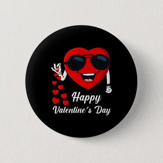 Badge Rond 5 Cm Joyeux Valentines Jour Mignonne Coeur Bae Fun Sale (Devant)