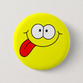 Badge Rond 5 Cm Joyeux visage (Devant)
