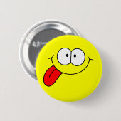 Badge Rond 5 Cm Joyeux visage (Devant & derrière)