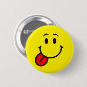 Badge Rond 5 Cm Joyeux visage (Devant & derrière)