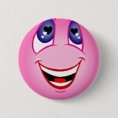 Badge Rond 5 Cm Joyeux visage (Devant)