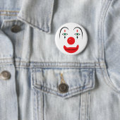 Badge Rond 5 Cm Joyeux visage de clown (En situation)