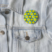 Badge Rond 5 Cm Joyeux visage paix (En situation)