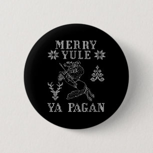 Badge Rond 5 Cm Joyeux Yule Ya Pagan Odin Sur Sleipnir Viking Chri