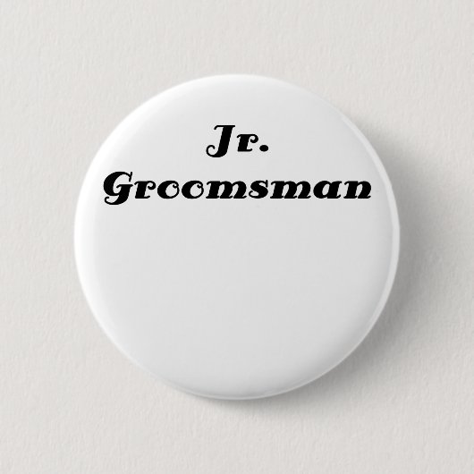 Badge Rond 5 Cm JR Groomsman (Devant)