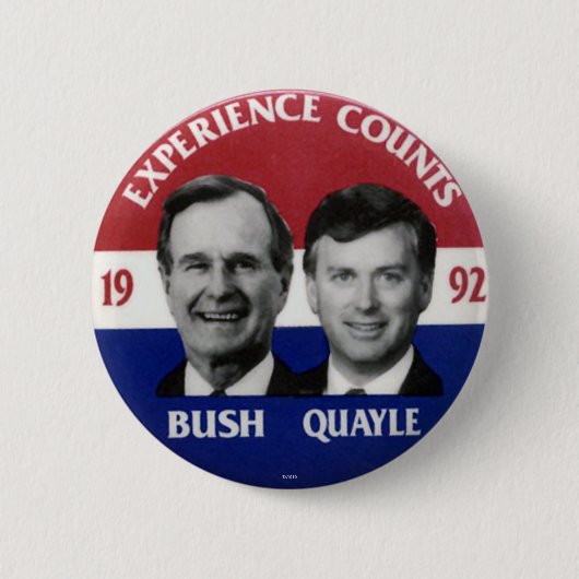 Badge Rond 5 Cm Jugate de Bush-Quayle - bouton (Devant)
