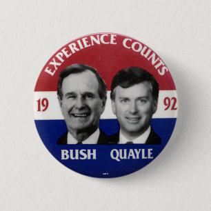 Badge Rond 5 Cm Jugate de Bush-Quayle - bouton
