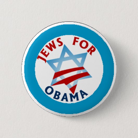 Badge Rond 5 Cm juifs pour obama (Devant)