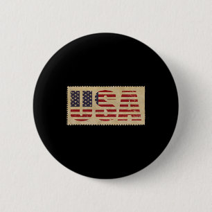 Badge Rond 5 Cm Juillet Chemise Usa Drapeau Indépendance des États