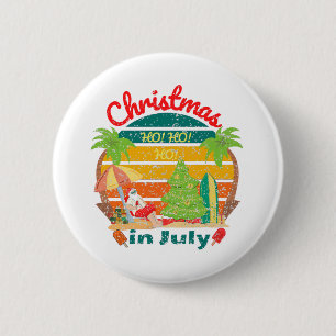 Badge Rond 5 Cm juillet noël/noël en juillet