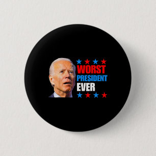Badge Rond 5 Cm Juillet Trump Élection 2024 Le pire président jama