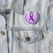 Badge Rond 5 Cm Juin est le mois de la sensibilisation à la maladi (En situation)