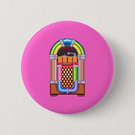 Badge Rond 5 Cm Juke-box (Devant)