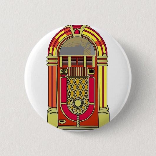 Badge Rond 5 Cm Juke-box (Devant)