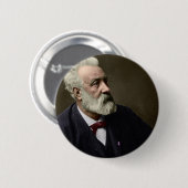 Badge Rond 5 Cm Jules Verne en 1892 (Devant & derrière)