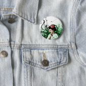 Badge Rond 5 Cm Julzips - geisha (En situation)