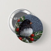 BADGE ROND 5 CM JUNCO DE NOËL (Devant & derrière)
